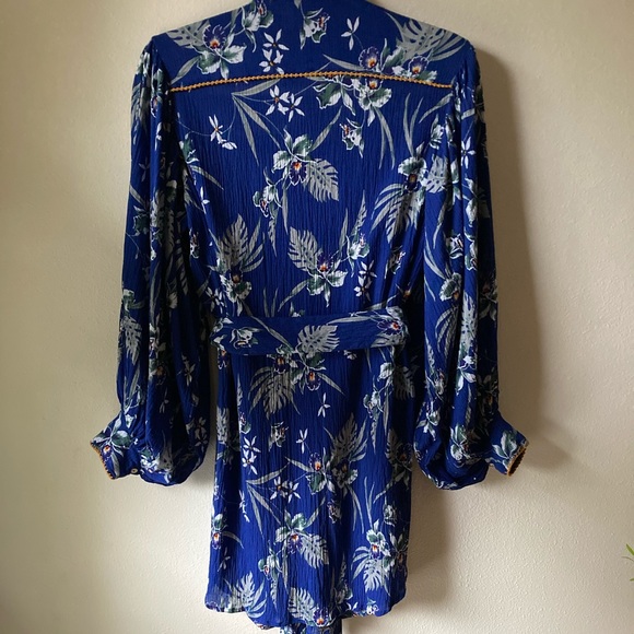 SOLD💫 Chasing Unicorns Hawaiian Sunset Shirtdress sz S - Picture 7 of 9